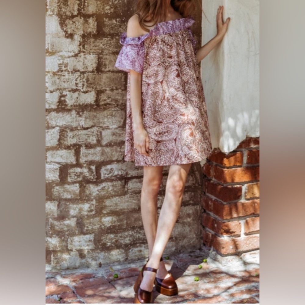Free People Sophia Cotton Baby Doll Dress NWT XS would fit small